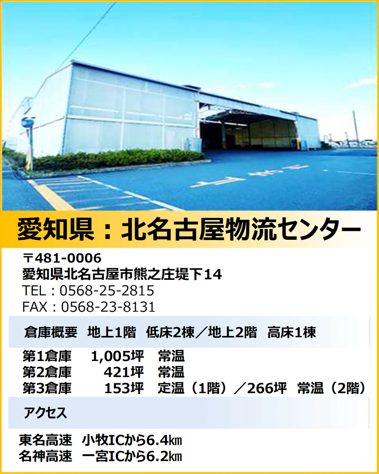 愛知県:北名古屋物流センター